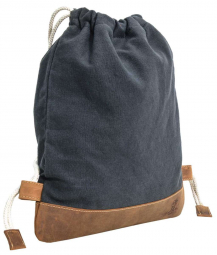 Dunkler Leder-Canvas Turnbeutel Dunkler Leder-Canvas Turnbeutel