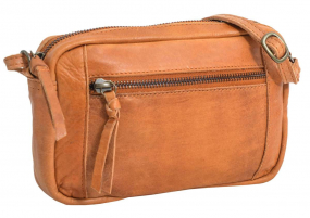 Kleine Leder-Handtasche in hellbraun Kleine Leder-Handtasche in hellbraun