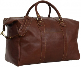 Braune Rindsleder... Braune Rindsleder Reisetasche