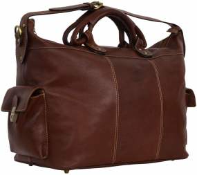 Brauner Rindsleder... Brauner Rindsleder Weekender