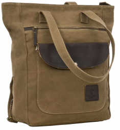 Brauner Büffelleder... Brauner Büffelleder Shopper mit Rucksackfunktion