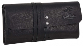 Schwarze Rindsleder Tabaktasche Schwarze Rindsleder Tabaktasche