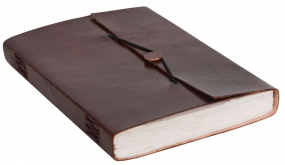 Lederbuch mit Gummibandverschluss Lederbuch mit Gummibandverschluss