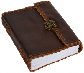 B6 Notizbuch mit Ledereinband und abgesetzten Ziernähten B6 Notizbuch mit Ledereinband und abgesetzten Ziernähten