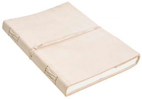 Notizbuch mit hellem Rindsleder-Einband DIN A4 Notizbuch mit hellem Rindsleder-Einband DIN A4