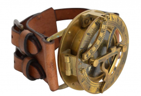 Steampunk Sonnenuhr mit Lederarmband Steampunk Sonnenuhr mit Lederarmband