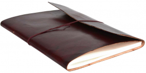 Rindsleder Notizbuch in braun Rindsleder Notizbuch in braun