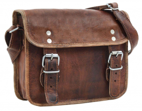 Braune Ziegenleder Handtasche zum Umhängen Braune Ziegenleder Handtasche zum Umhängen