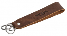Brauner Leder-Schlüsselanhänger Brauner Leder-Schlüsselanhänger