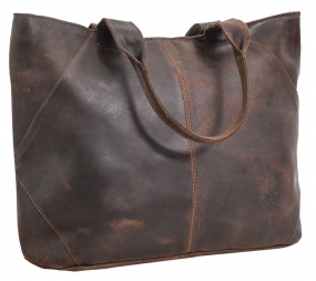 Brauner Shopper aus Büffelleder Brauner Shopper aus Büffelleder