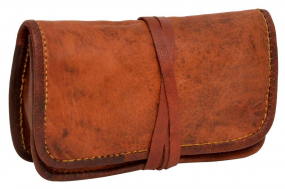 Ziegenleder Tabaktasche in braun Ziegenleder Tabaktasche in braun