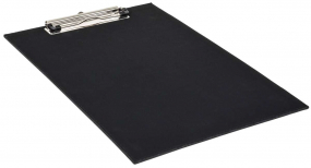 Schwarzes Leder-Klemmbrett Schwarzes Leder-Klemmbrett