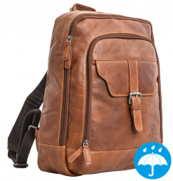 Robuster Büffelleder Rucksack in hellbraun Robuster Büffelleder Rucksack in hellbraun