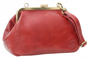 Leder-Spangentasche in rot Leder-Spangentasche in rot