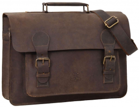 Dunkelbraune Umhängetasche mit Rucksackfunktion Dunkelbraune Umhängetasche mit Rucksackfunktion