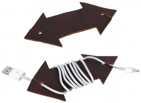 Ziegenleder Kabelhalter Ziegenleder Kabelhalter