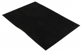 Stuk leer A5 zwart suede Stuk leer A5 zwart suede