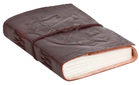 Lederbuch DIN A6 mit Elefanten-Motiv Lederbuch DIN A6 mit Elefanten-Motiv