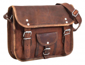 Ziegenleder Handtasche in braun Ziegenleder Handtasche in braun