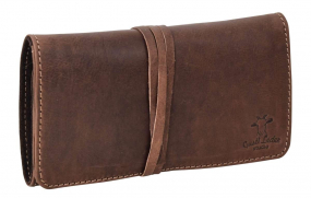 Dunkelbraune Leder-Federmappe Dunkelbraune Leder-Federmappe