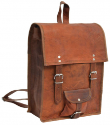 Rechteckiger... Rechteckiger Ziegenleder Rucksack