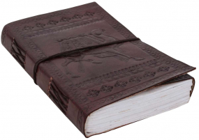 A5 Lederbuch mit Kamelprägung A5 Lederbuch mit Kamelprägung