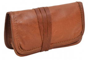 Hellbraune Ziegenleder Tabaktasche Hellbraune Ziegenleder Tabaktasche
