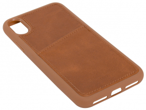 Leder-Case in braun für iPhone X Leder-Case in braun für iPhone X