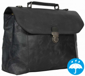 Schwarze Leder-Businesstasche Schwarze Leder-Businesstasche