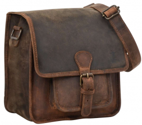 Altbraune Fahrradlenkertasche mit Klickfix-Adapter Altbraune Fahrradlenkertasche mit Klickfix-Adapter