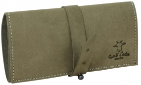 Grüne Büffelleder... Grüne Büffelleder Tabaktasche