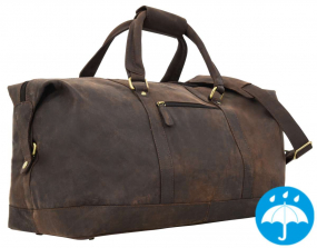 Robuste Leder-Reisetasche in dunkelbraun Robuste Leder-Reisetasche in dunkelbraun