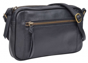 Kleine Leder-Handtasche in schwarz Kleine Leder-Handtasche in schwarz