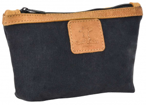 Canvas-Leder Utensilientasche in schwarz Canvas-Leder Utensilientasche in schwarz