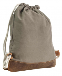 Heller Leder-Canvas... Heller Leder-Canvas Turnbeutel