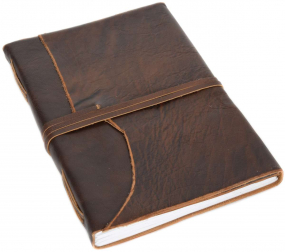Braunes Büffelleder Notizbuch Braunes Büffelleder Notizbuch