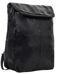 Vielseitiger Leder-Rucksack in schwarz Vielseitiger Leder-Rucksack in schwarz