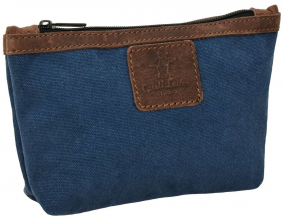 Canvas-Leder Utensilientasche in blau Canvas-Leder Utensilientasche in blau