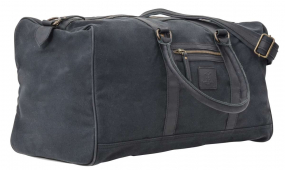 Canvas-Leder... Canvas-Leder Reisetasche in schwarz