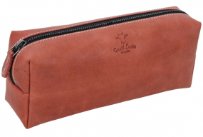 Rotes Leder-Federmäppchen Rotes Leder-Federmäppchen