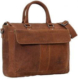 Braune Laptoptasche aus Leder Braune Laptoptasche aus Leder