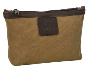 Canvas-Leder Utensilientasche in braun Canvas-Leder Utensilientasche in braun