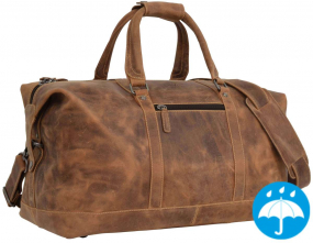 Robuste Leder-Reisetasche in hellbraun Robuste Leder-Reisetasche in hellbraun