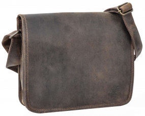 Braune Leder-Schultertasche Braune Leder-Schultertasche