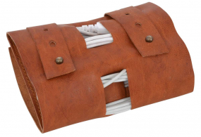 Brauner Ziegenleder Kabelbinder Brauner Ziegenleder Kabelbinder