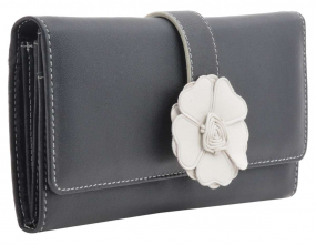 Bodenschatz Geldbörse... Bodenschatz Geldbörse mit Schmuckblume für Damen