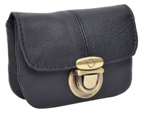 Mini Leder-Gürteltasche in schwarz Mini Leder-Gürteltasche in schwarz