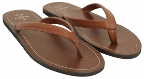 Flipflop Sandaler... Flipflop Sandaler Lädersko i brunt Läder