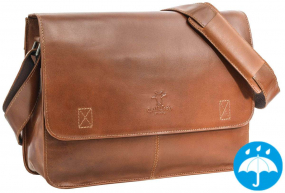 Hellbraune Aktentasche mit wasserfestem Innenfutter Hellbraune Aktentasche mit wasserfestem Innenfutter