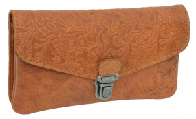 Lederhandtasche für... Lederhandtasche für Frauen mit Schnappschloss
